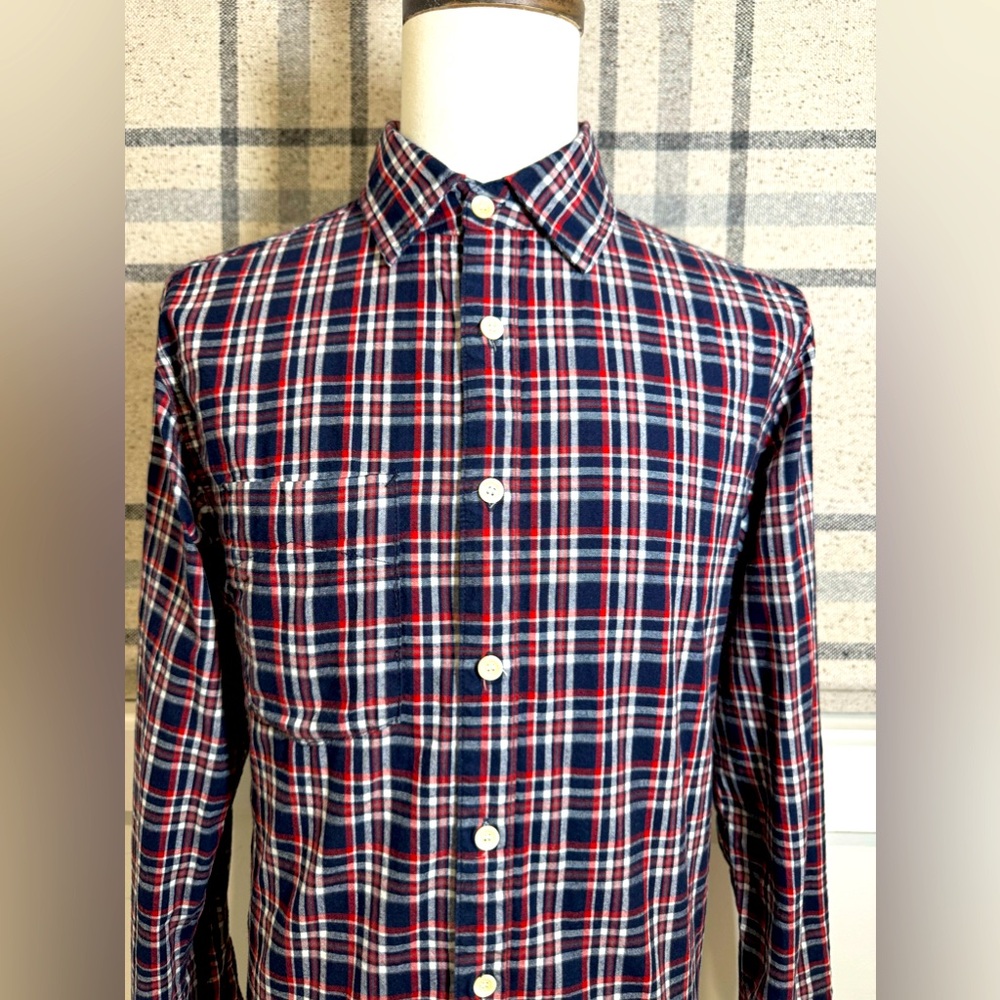 Men’s Vintage Billy Reid LS Flannel Button Down Shirt. Size Medium. - Picture 6 of 7